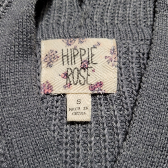 Hippie Rose Hooded Sweater Sz Small - Picture 2 of 6